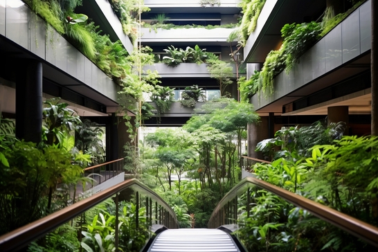 Eco-friendly Architecture Building